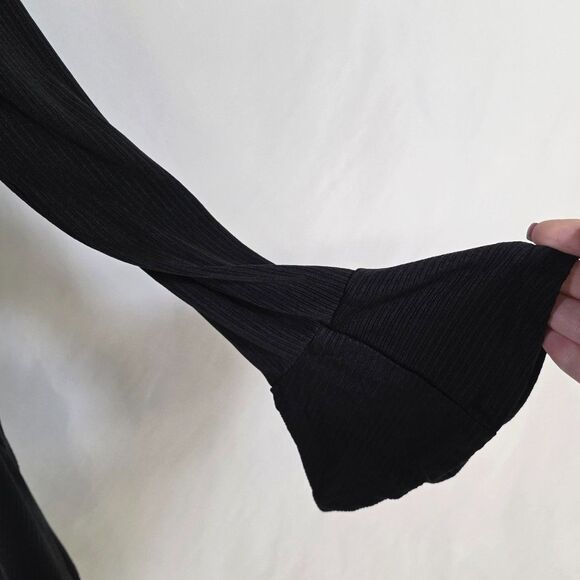 Gypsy Style Slinky BabyDoll Dress with Fluted Arms Size Small - Picture 5 of 10